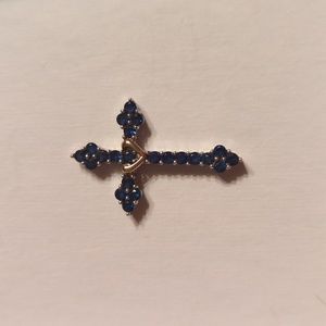 Sapphire Cross pendant
